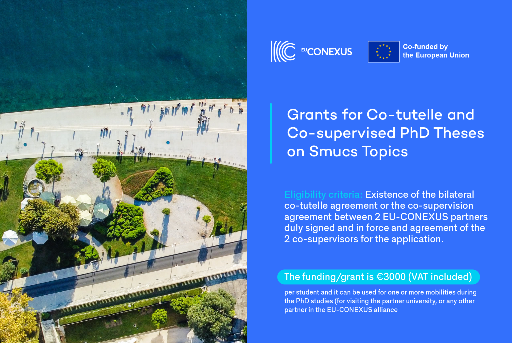 Grants for Co-Supervised PhD on SmUCS