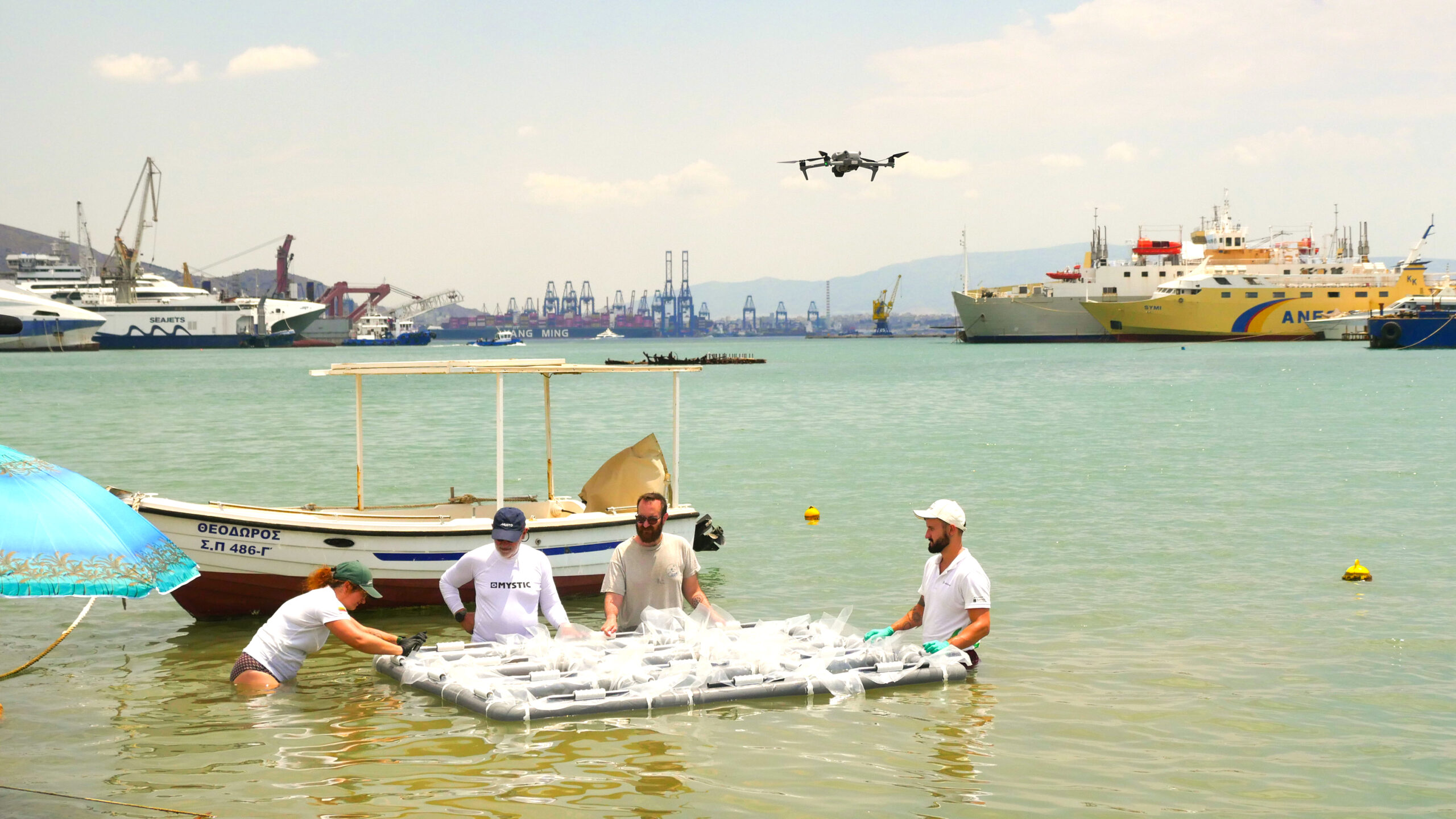 Klaipeda University startup Inobiostar takes innovative oil spill clean-up technology to field testing in Athens